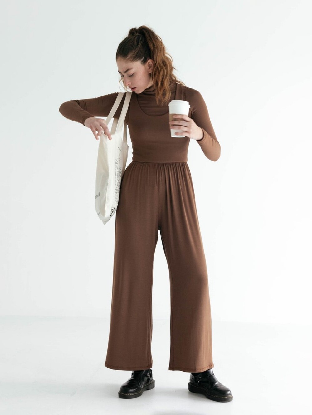 Imbõdhi Jumpsuit In Toffee NWOT